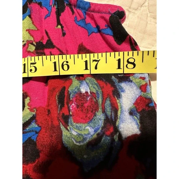 Chelsea & Theodore Women's Size XL Full Bloom Blue Floral Sleeveless Dress Flowy - Picture 6 of 6